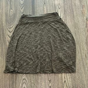 Merona Womens Athletic Skirt Elastic Waistband Pull-On Stretch Army Green Size S